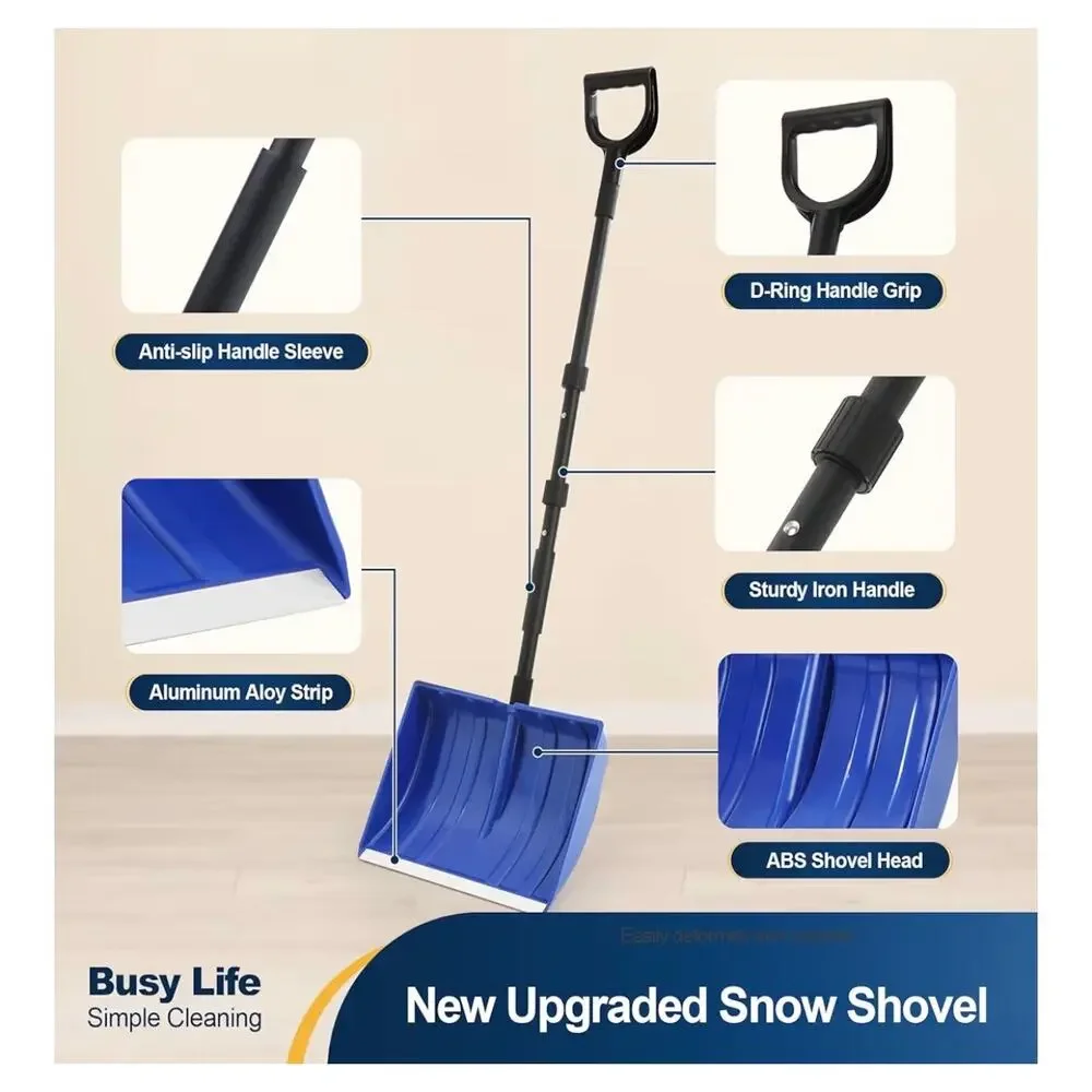 Large Capacity Snow Shovel with Adjustable Handle – 16